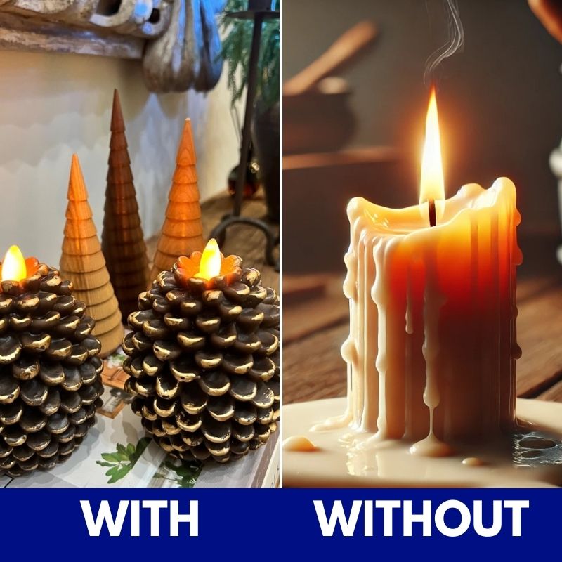 PineGlow - Flameless Candle